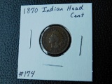 1870 INDIAN HEAD CENT (VERY NICE SEMI KEY) VG