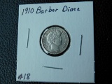 1910 BARBER DIME BU