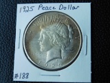 1925 PEACE DOLLAR (EDGE TONING) BU