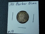 1911 BARBER DIME (SCUFF MARK ON CHEEK) OTHERWISE SHARP BU