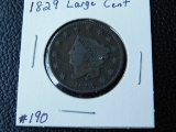 1829 LARGE CENT (BETTER DATE) F