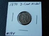 1870 3-CENT NICKEL (VERY NICE TYPE COIN) BU