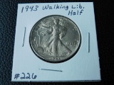 1943 WALKING LIBERTY HALF BU