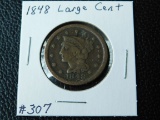 1848 LARGE CENT (OBV. DIGS) F