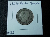 1907O BARBER QUARTER VG