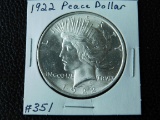 1922 PEACE DOLLAR BU