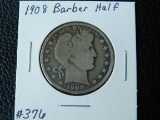 1908 BARBER HALF G+