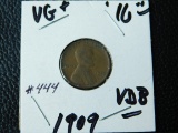 1909VDB LINCOLN CENT (OBV. SCRATCHES) VG