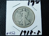 1918S WALKING LIBERTY HALF G