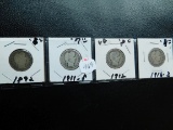 1892,1911S,12,16D, BARBER QUARTERS (4-COINS) G-VG