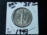 1943 WALKING LIBERTY HALF BU