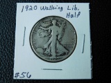 1920 WALKING LIBERTY HALF F