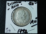 1892 COLUMBIAN COM. HALF AU