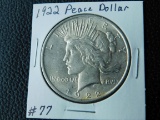 1922 PEACE DOLLAR BU