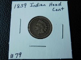 1859 INDIAN HEAD CENT (FIRST YEAR) F