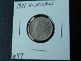 1901 V-NICKEL UNC