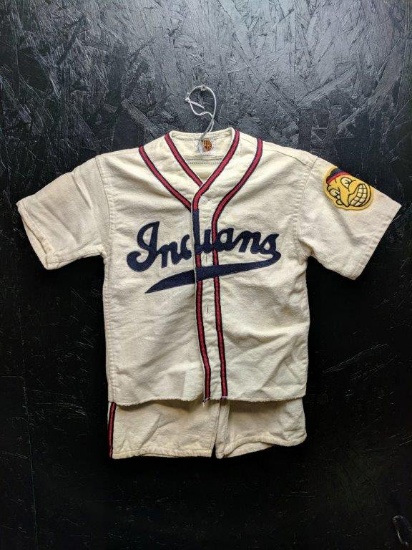 Late 1940's Cleveland Indians Boy's Uniform