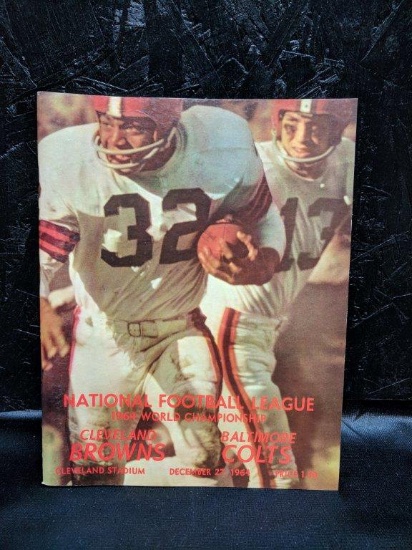 1964 NFL Championship Program Browns vs. Colts NICE!!