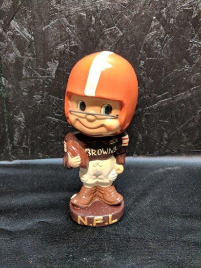 Early 1960's Cleveland Browns NFL Bobble Head Doll
