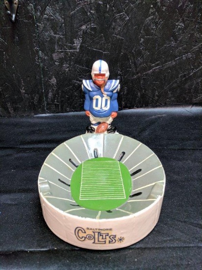 1960's Baltimore Colts Fred Kail Stadium Ashtray & Statue