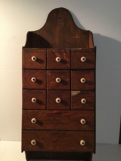 Wall hanging spice cabinet