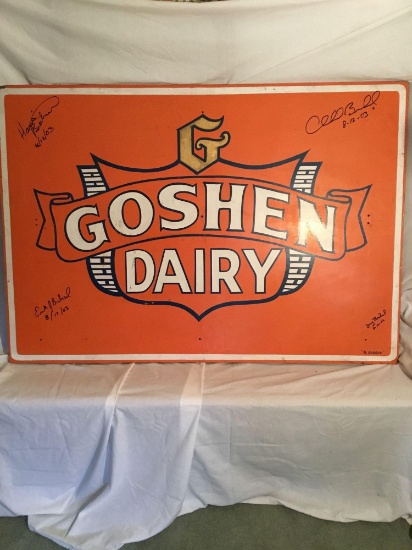 Goshen Dairy- signed by owners-