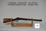 Winchester    Mod 94 XTR    Cal .375 Win    W/ Williams Receiver Sight