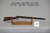 Winchester    Mod 1892    Cal .25-20    24” Oct.    Mfg 1913