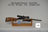 New England Firearms    Handi-Rifle    Cal .223    W/ Tasco    3-9x