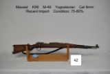 Mauser    K98    M-48    Yugoslavian    Cal 8mm