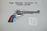 Ruger    Blackhawk    Cal .45 Colt    7½”    Like NIB
