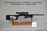 New England Firearms    Ultra-Rifle    Cal .204 Ruger    W/ Simmons 3-9x