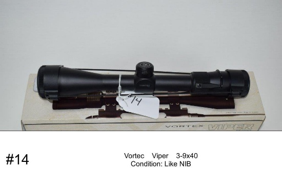 Vortec    Viper    3-9x40    Like NIB