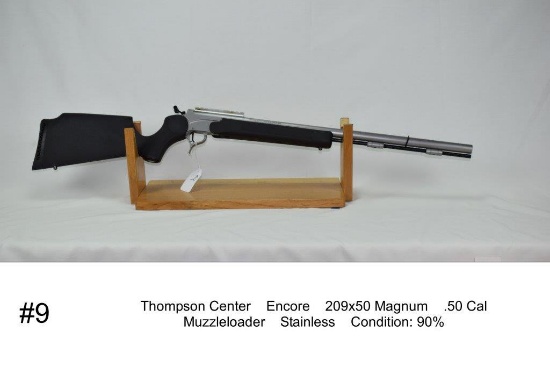 Thompson Center    Encore    209 x 50 Magnum    .50 Cal    Muzzleloader    Stainless