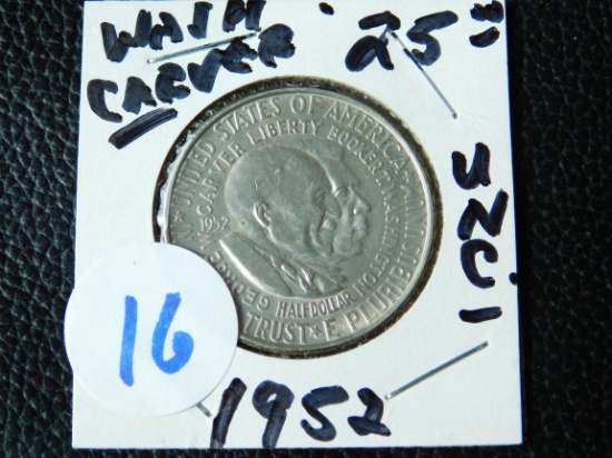 1952 WASHINGTON-CARVER COM. HALF BU