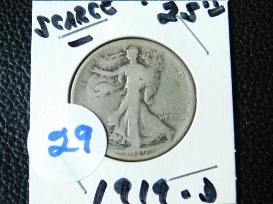 1919D WALKING LIBERTY HALF G