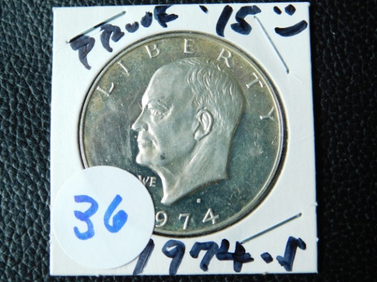 1974S SILVER IKE DOLLAR PF