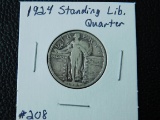 1924 STANDING LIBERTY QUARTER F