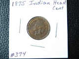 1875 INDIAN HEAD CENT (NICE SEMI KEY) UNC