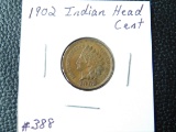 1902 INDIAN HEAD CENT BU-BROWN
