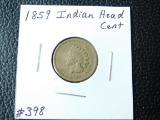1859 INDIAN HEAD CENT (FIRST YEAR) VG