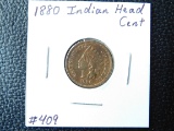1880 INDIAN HEAD CENT AU