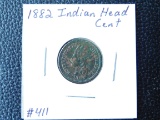 1882 INDIAN HEAD CENT UNC-POROUS