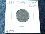 1888 INDIAN HEAD CENT UNC-POROUS