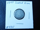 1849 SEATED DIME G