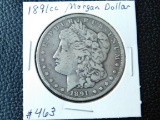1891CC MORGAN DOLLAR F+