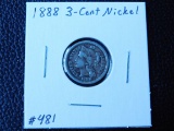 1888 3-CENT NICKEL (SCARCE) XF