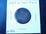1864 2-CENT PIECE G