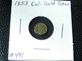 1853 CALIFORNIA GOLD TOKEN