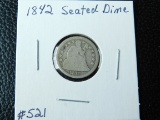 1842 SEATED DIME G
